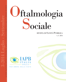 Rivista in pdf - Agenzia internazionale per la prevenzione della cecità