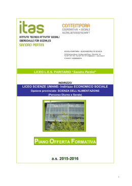 Il piano della nostra offerta formativa in formato PDF