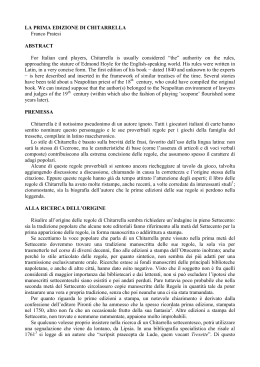 68. La prima edizione di Chitarrella. The Playing