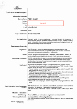 curriculu - Comune Roma