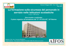 La formazione sulla sicurezza del personale in