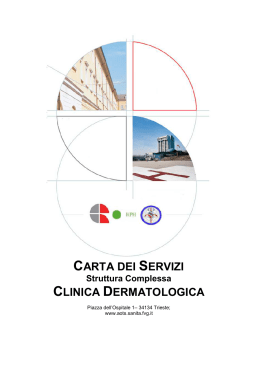 Carta dei Servizi Struttura Complessa Clinica Dermatologica