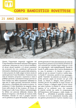 2014_ S.Lorenzo News - Corpo Bandistico Rovettese
