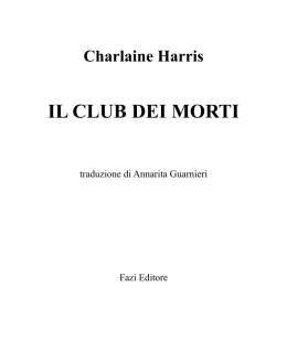 Charlaine Harris IL CLUB DEI MORTI
