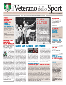 Il Veterano dello Sport n. 4 - luglio/agosto 2013