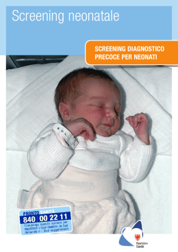 Screening neonatale - Autonome Provinz Bozen