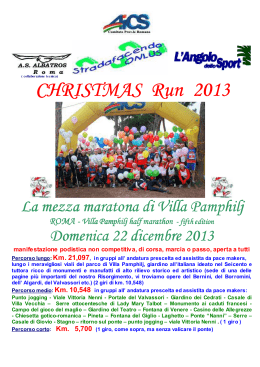 regolam. Christmas run 2013