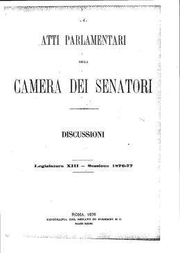 Page 1 ATTE PARLAMENTARI DELLA Legislatura XIIi Sessione