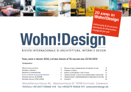 20 anni di Wohn!Design