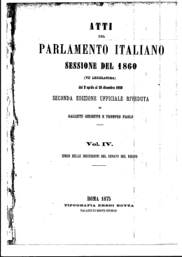 ATTI - Senato della Repubblica