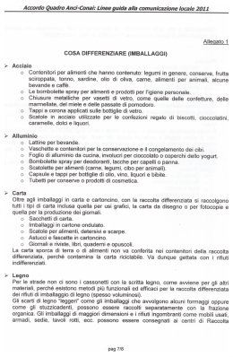o Contenitori per alimenti che hanno contenuto