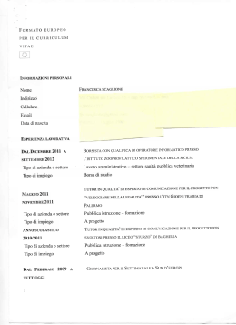 Curriculum_Vitae - Regione Siciliana
