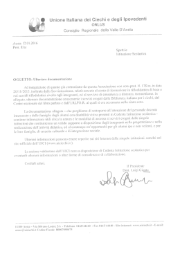 ulteriore documentazione - Istituto Tecnico &ndash; Professionale