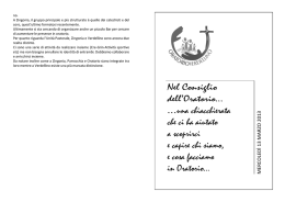 Nel Consiglio dell`Oratorio... ...una chiacchierata che ci ha aiutato a