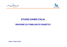Rapporto familiari diabetici