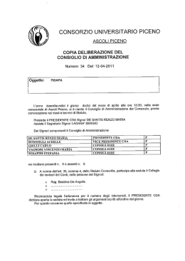 Delibera CdA n 34 - Consorzio Universitario Piceno