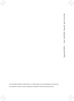 T ype SUP 03 1O C o d. 15 0 0 15 61 R e v.0 0 del - Migros