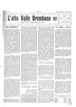 16 Febbraio - Valle Brembana