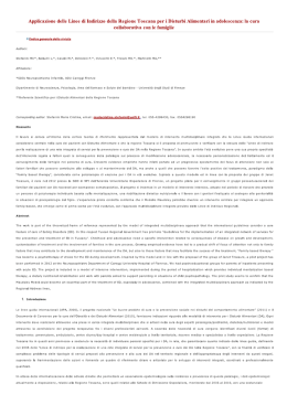 Applicazione delle Linee di Indirizzo della