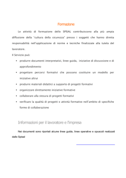 quale formazione per la sicurezza