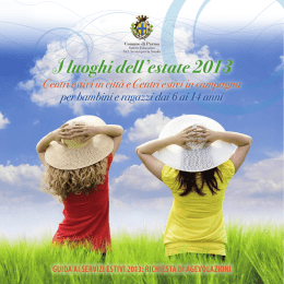 Visualizza il libretto del Comune di Parma &ldquo;I luoghi dell`estate
