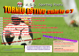 opuscolo TORNEO estate 2014