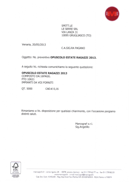 SPEIT.LE LE SERRE SRL VIA LANZA 31 10095 GRUGLIASCO (TO)