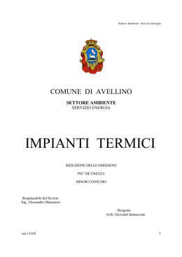 impianti termici - Comune di Avellino