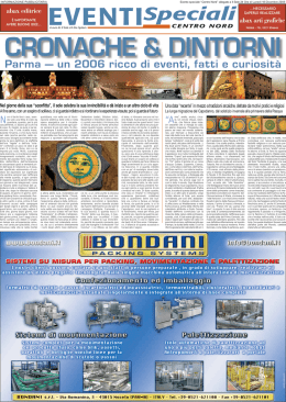 Parma &mdash; un 2006 ricco di eventi, fatti e curiosit&agrave; - System 24