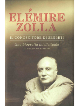 Grazia Marchianò, Elémire Zolla. Il conoscitore di segreti