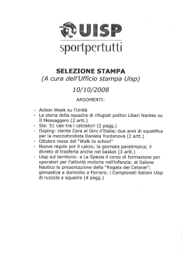 Scarica il pdf - Uisp intranet