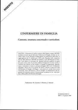L`INFERMIERE DI FAMIGLIA