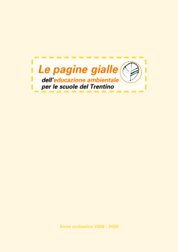 Le pagine gialle - Agenzia provinciale per la protezione dell`ambiente