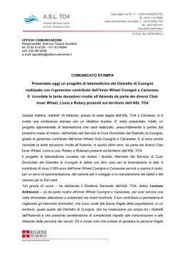 Testo completo del comunicato