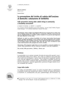 Visualizza l`articolo - Societá Italiana di Gerontologia e Geriatria