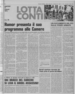 dai bracci del carcere si leva il grido: assassini!