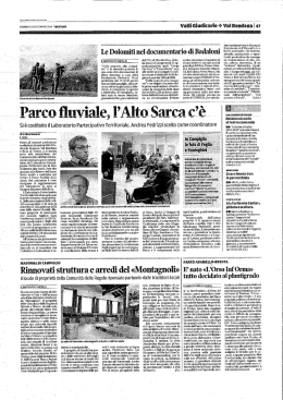 Le Dolomiti nel docu`mentario di Badalori&igrave;