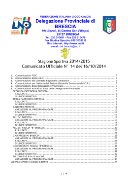 Delegazione Provinciale di BRESCIA