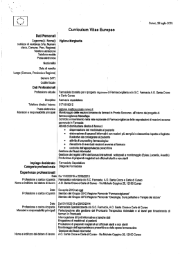 Dati Personali - Azienda Ospedaliera S.Croce e Carle Cuneo