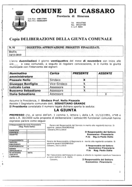 COMUNE DI CASSARO