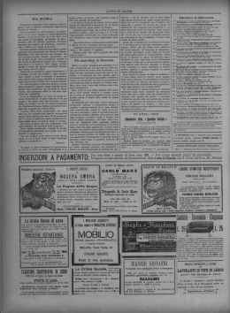 Page 1 DA. ROMA. L`argomenlo palpitante della settimana nella ca