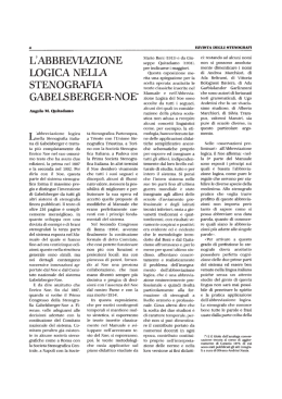 L`abbreviazione logica nella stenografia Gabelsberger-Noe