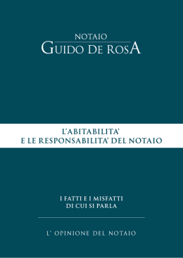Abitabilità e Responsabilità Notaio