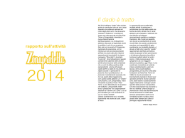 rapporto delle attività di Zonaprotetta per il 2014
