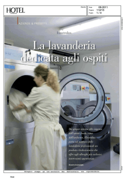 La lavanderia dedicata agli ospiti