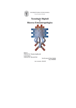 Tecnologie digitali e ricerca etnoantropologica - Arlian