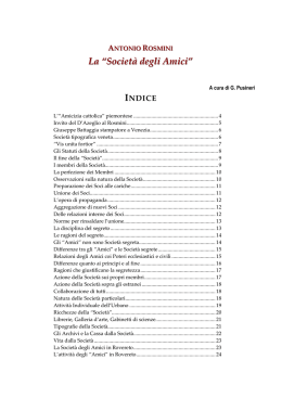 Societ&agrave; degli Amici
