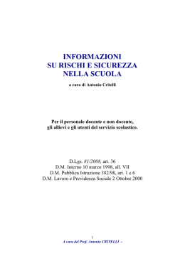informazioni per i lavoratori - Liceo Scientifico "E. Fermi"
