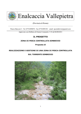 Il progetto SIMBRIVIO