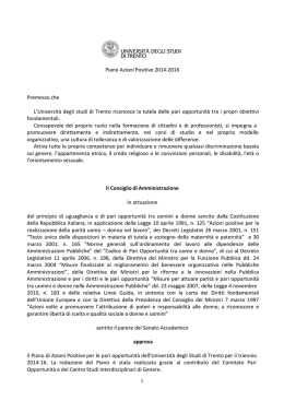 4.1 - Piano triennale azioni positive pari opportunità - 14-10-15